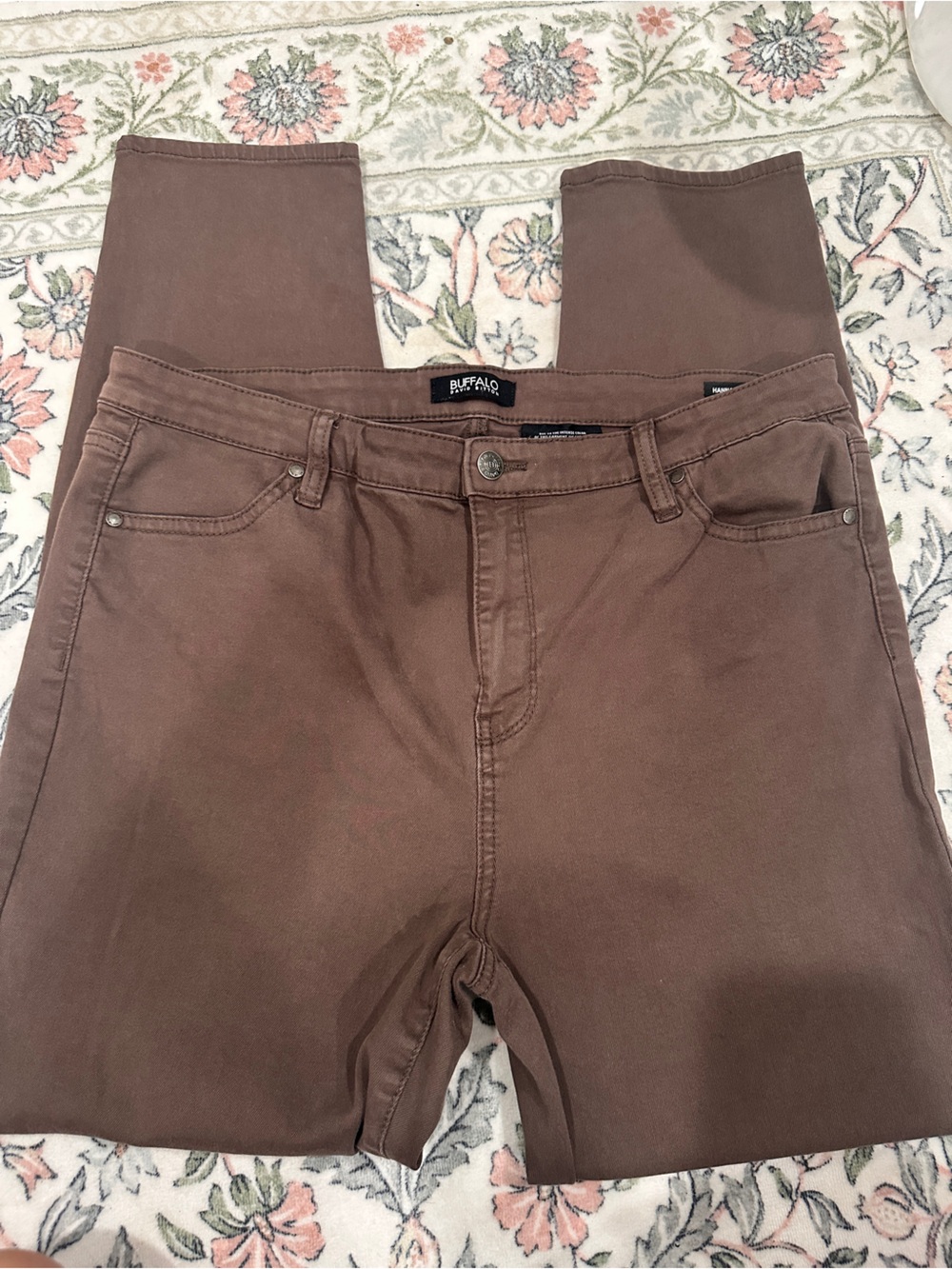 Buffalo David Bitton Brown Tan Denim Jeans Neutral